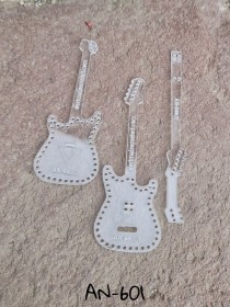 ANH-601 PleksiGlass Gitar Anahtarlık Şablonu